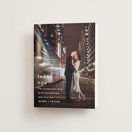 Folded Wedding Thank You Cards