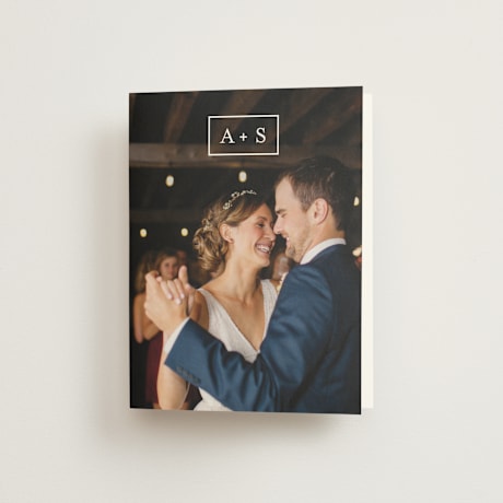 Folded Wedding Thank You Cards
