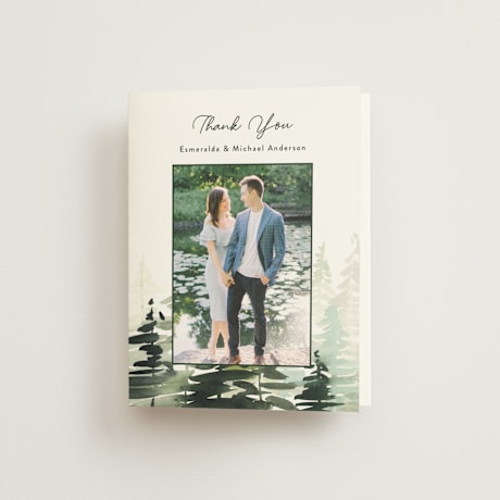 Folded Wedding Thank You Cards