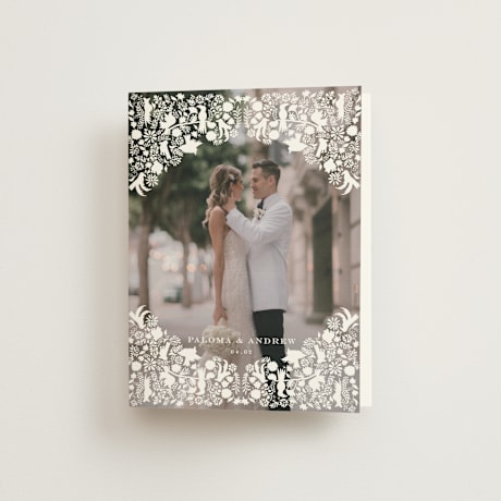 Folded Wedding Thank You Cards