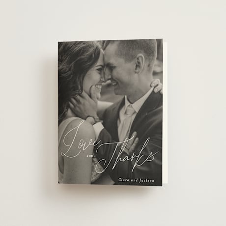 Folded Wedding Thank You Cards