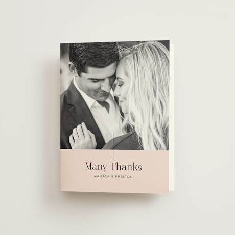 Folded Wedding Thank You Cards