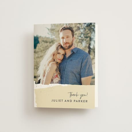 Folded Wedding Thank You Cards