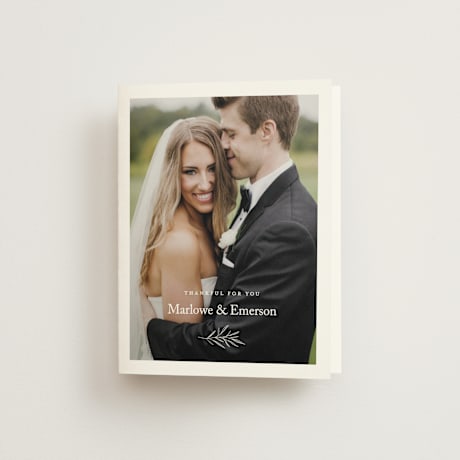 Folded Wedding Thank You Cards