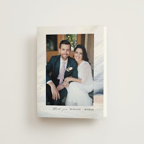 Folded Wedding Thank You Cards