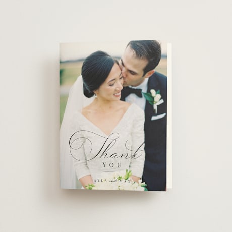 Folded Wedding Thank You Cards