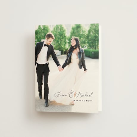 Folded Wedding Thank You Cards