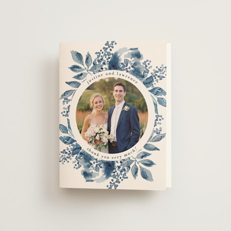 Folded Wedding Thank You Cards