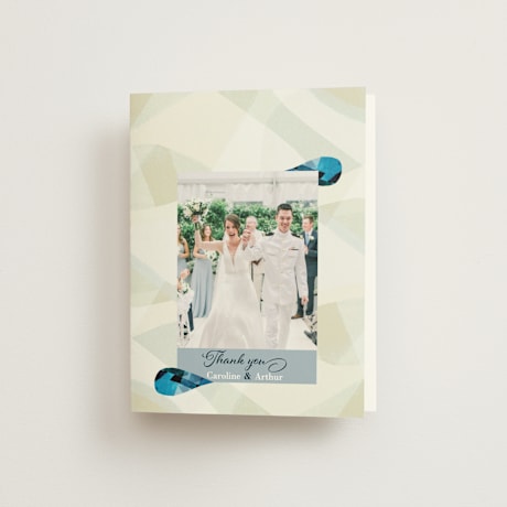 Folded Wedding Thank You Cards