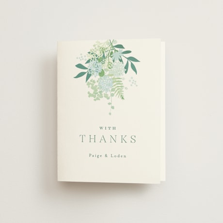 Folded Wedding Thank You Cards