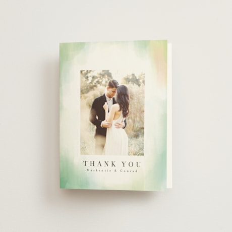 Folded Wedding Thank You Cards