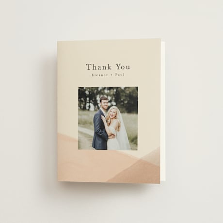 Folded Wedding Thank You Cards