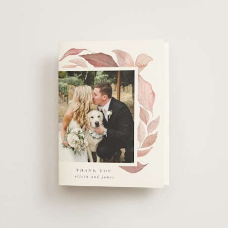 Folded Wedding Thank You Cards