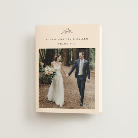 Folded Wedding Thank You Cards