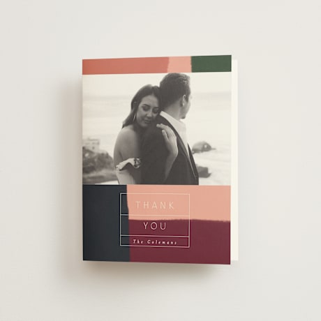 Folded Wedding Thank You Cards