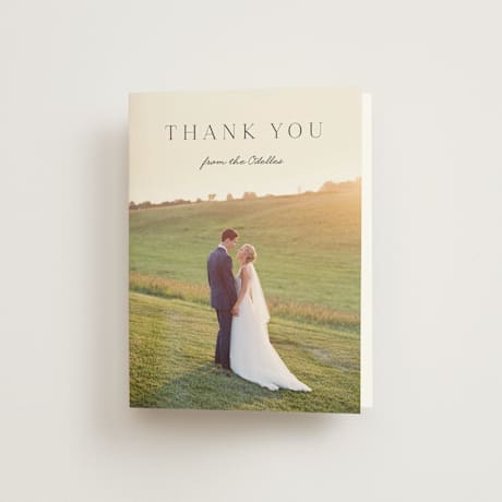 Folded Wedding Thank You Cards