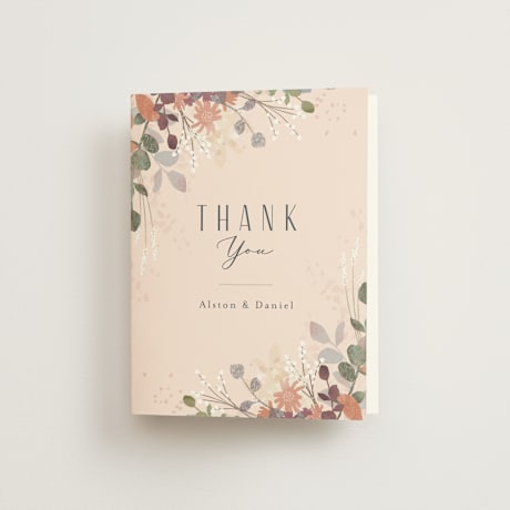 Folded Wedding Thank You Cards