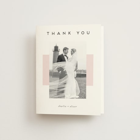 Folded Wedding Thank You Cards