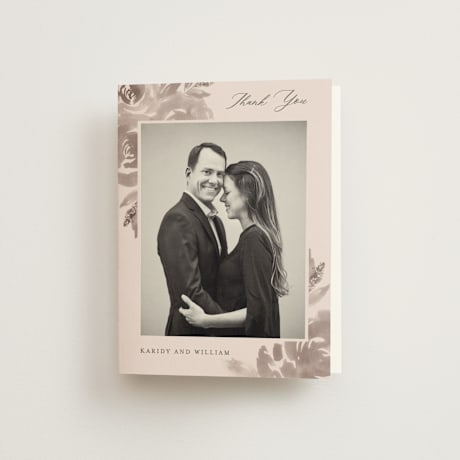 Folded Wedding Thank You Cards