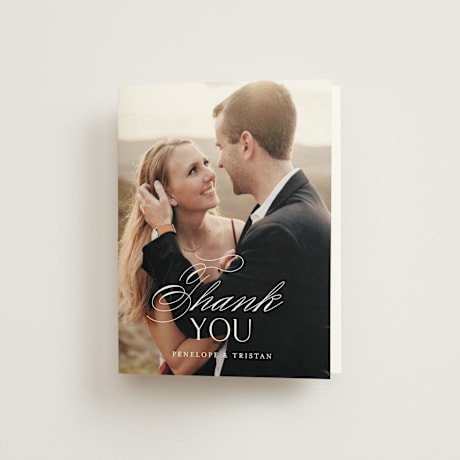 Folded Wedding Thank You Cards