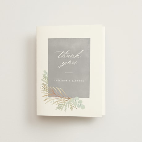 Folded Wedding Thank You Cards