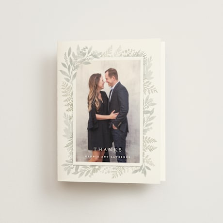 Folded Wedding Thank You Cards