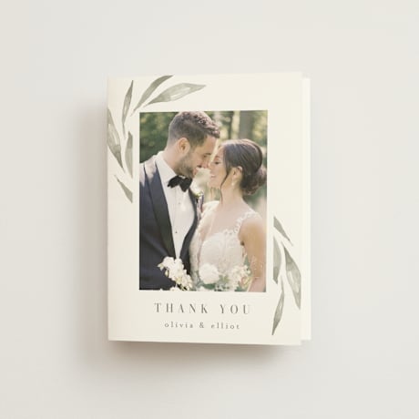 Folded Wedding Thank You Cards