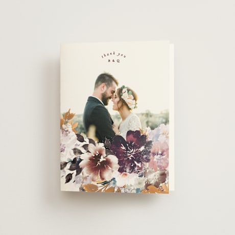 Folded Wedding Thank You Cards