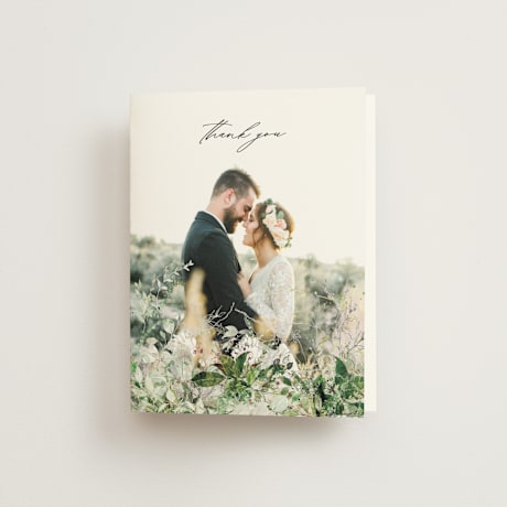 Folded Wedding Thank You Cards