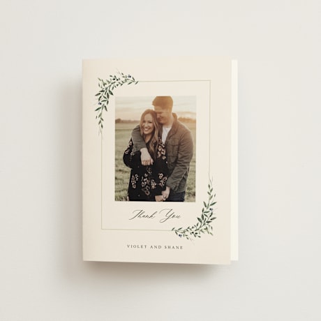 Folded Wedding Thank You Cards