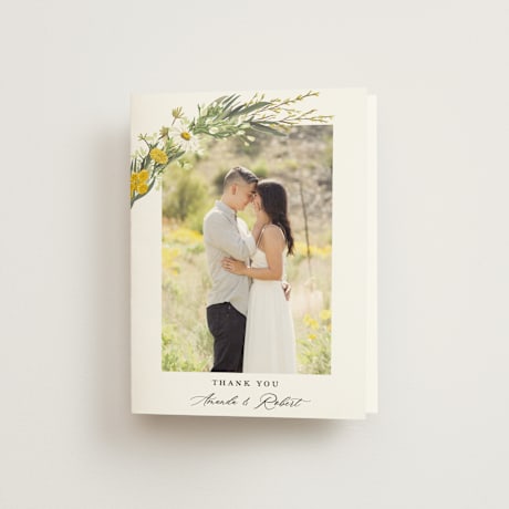 Folded Wedding Thank You Cards