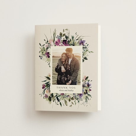 Folded Wedding Thank You Cards