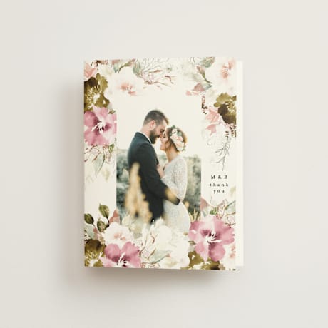 Folded Wedding Thank You Cards