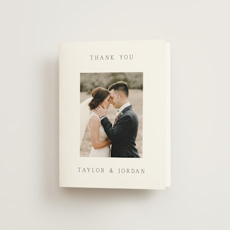 Folded Wedding Thank You Cards