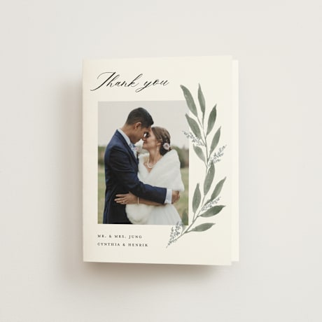 Folded Wedding Thank You Cards