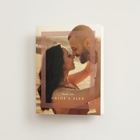 Folded Wedding Thank You Cards