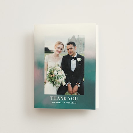 Folded Wedding Thank You Cards