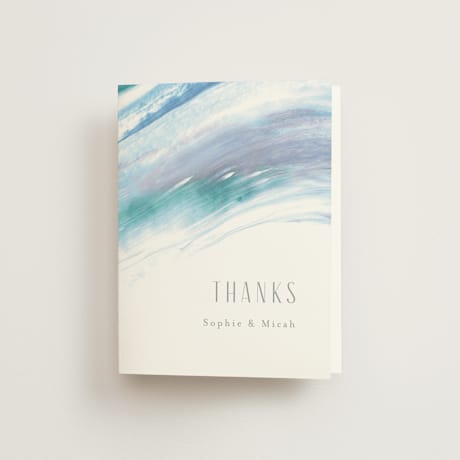 Folded Wedding Thank You Cards