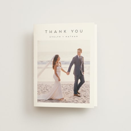 Folded Wedding Thank You Cards
