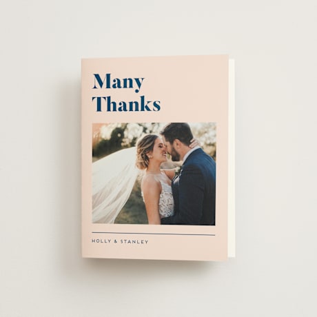 Folded Wedding Thank You Cards