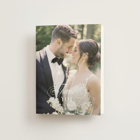 Folded Wedding Thank You Cards