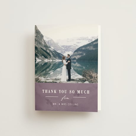 Folded Wedding Thank You Cards