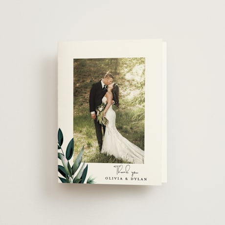 Folded Wedding Thank You Cards