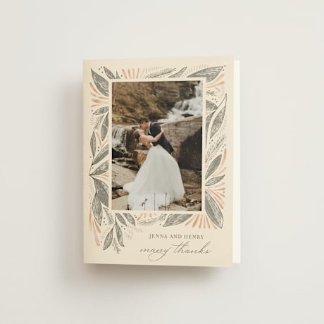 Folded Wedding Thank You Cards