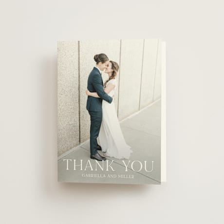 Folded Wedding Thank You Cards