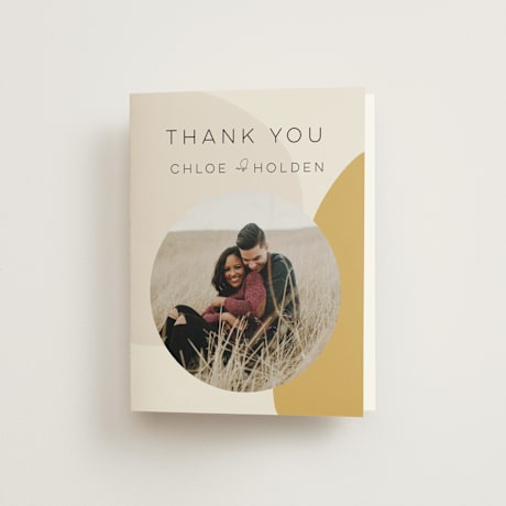 Folded Wedding Thank You Cards