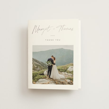 Folded Wedding Thank You Cards