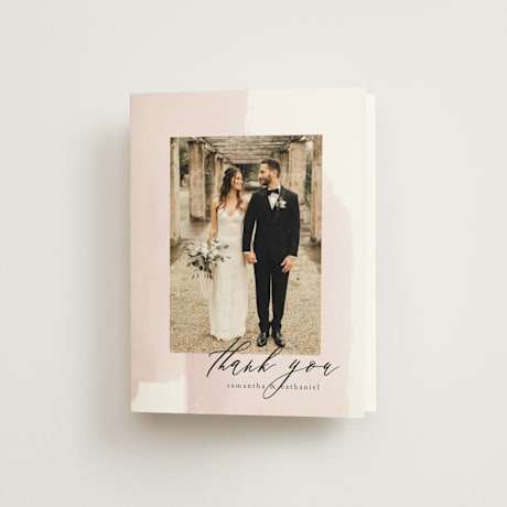Folded Wedding Thank You Cards