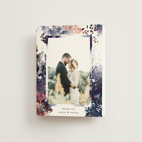 Folded Wedding Thank You Cards