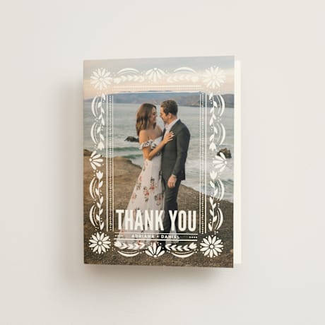 Folded Wedding Thank You Cards